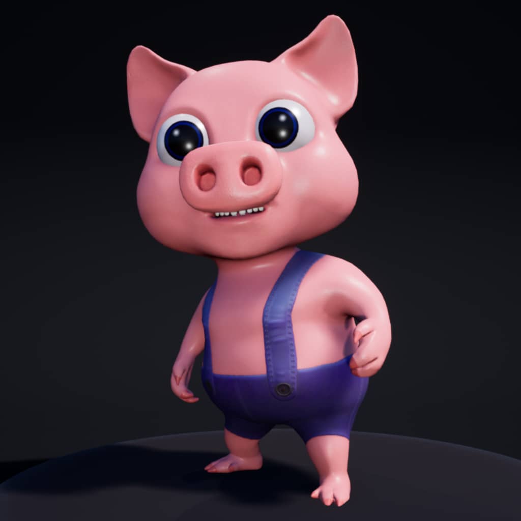 Pig Character - Game PigNapping