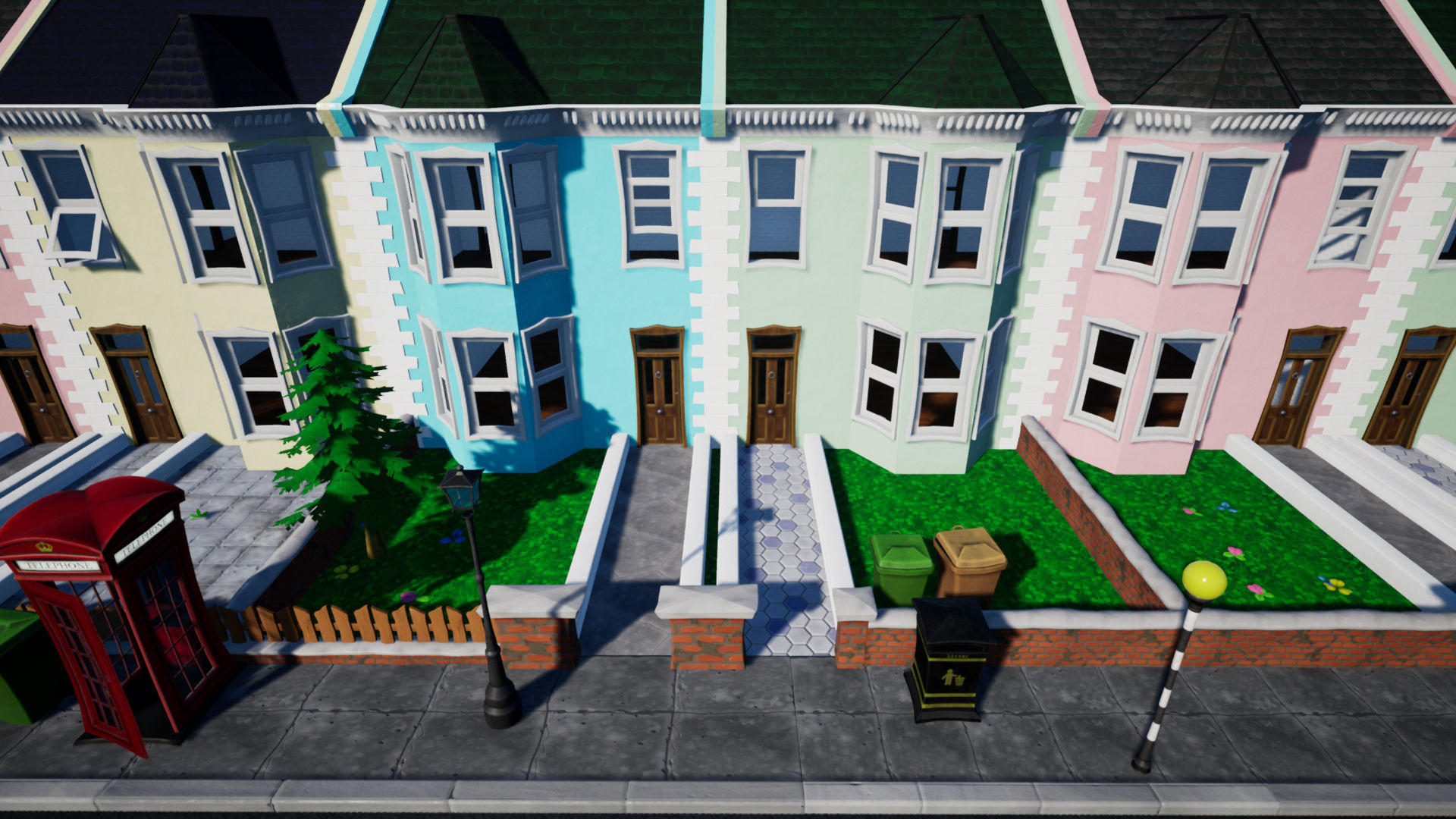 UK Modular House and Road