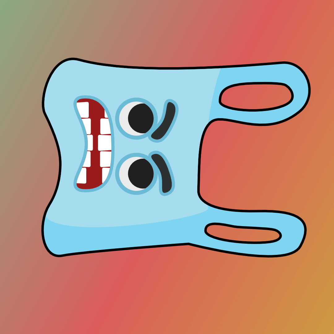 Plastic Bag 2D Character - Turtly - A Beach Fight