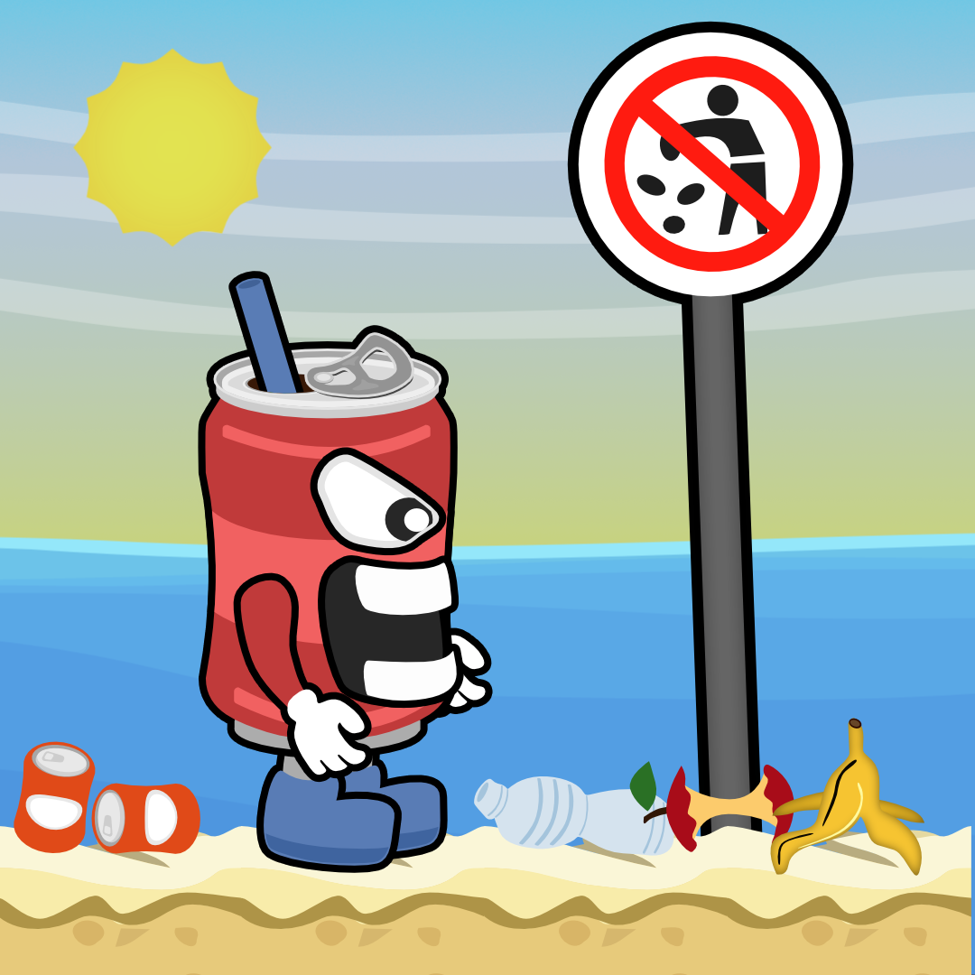 Can 2D Character - Turtly - A Beach Fight
