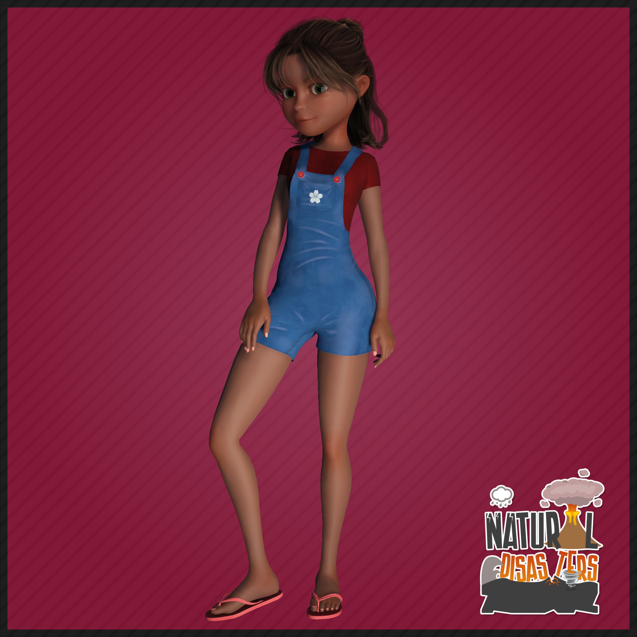 Isabella - 3d Character - Natural Disasters - Pose