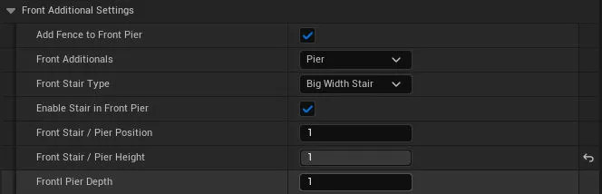 PROCEDURAL DOCK GENERATION ADDITIONAL SETTINGS