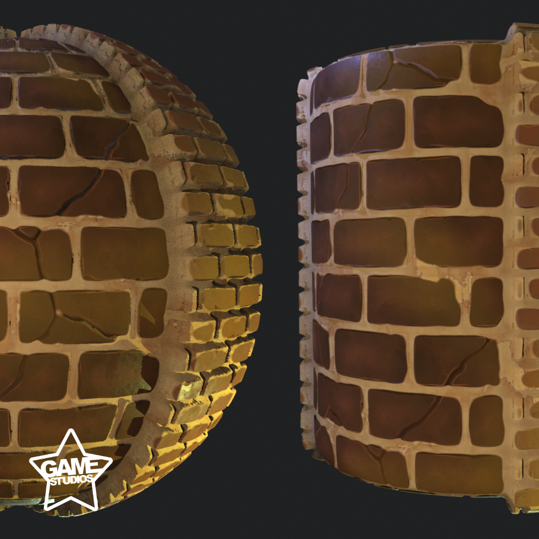 Stylized Desert Wall Material 01