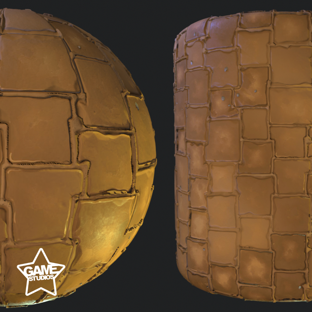 Stylized Desert Wall Material 01
